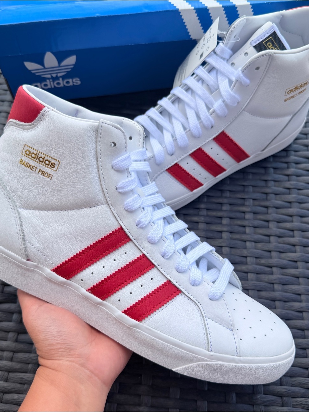 Adidas Men’s Basket Profi High-Top Sneakers  Size 11 FW3107